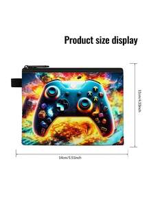 Kids Game Pattern Wallet - Mini Coin Purse, Suitable For Boys And Girls - Cute And Durable Children's Zipper Wallet - Great For School, Travel And Daily Use (5.5 Inches X 4.3 Inches) - one-size - View 3