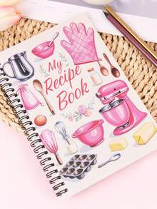 1pc Blank Recipe Notebook, Personal Cookbook Journal, Scrapbook Craft Supplies - Multicolor - View 5