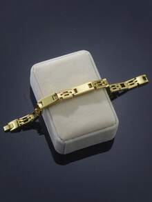 Dây đeo đồng hồ One Piece dài 22.0cm bằng thép không gỉ 316L, thiết kế dành cho nam giới, quà tặng dự tiệc năm 2026. - Vàng - Xem 3