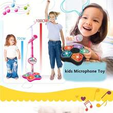 Kids Fashion Karaoke Microphone With Stand - Built-In Tracks And Instruments, Cognitive Development Educational Electronic Toy, Perfect Christmas/Birthday/New Year/Holiday Gift For Boys And Girls - Multicolor - View 8