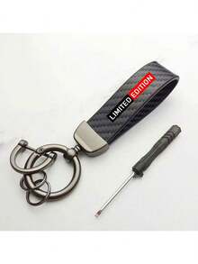 1个碳纤维纹理汽车钥匙扣，适用于宝马1系、3系、5系、7系、2系、4系、6系、X系、X1、X3、X5、X6、X4，时尚汽车钥匙扣 - A - 查看 5