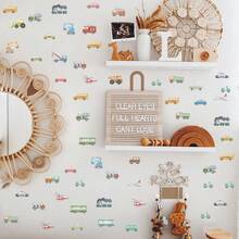 1pc Transportation Vehicles Car Truck Wall Stickers Airplanes Ship Wall Decals For Beroom Playroom Home Wall Decor - Multicolor - View 10