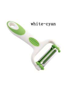 1pc Rotary Multi-Function 3-In-1 Stainless Steel Vegetable Peeler, Kitchen Tool - Multicolor - View 9