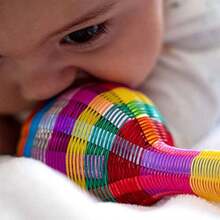 Baby maracas for early stimulation with contrasting colors and pleasant sound Handmade in Mexico stimulate baby's mind with colors sound and texture - Multicolor - Ver 4