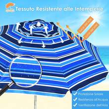 Ombrellone da esterno, supporto e base - Modello 3 - Visualizzare 2