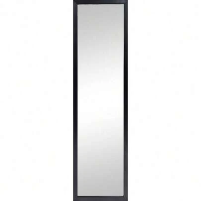 Large Wall Mirror 13x49 Inches Black Rectangle For Bathroom Living Room Decor