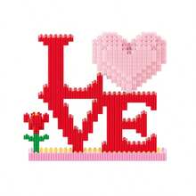 700pcs Mini Building Blocks Set, Can Assemble Heart, Peach, Pen Holder, DIY Toy, Gift Model, Birthday/Christmas Gift - Multicolor - View 4