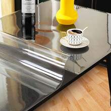 Kasepie PVC Clear Table Cover Protector 36X60Inch, 2mm Thick Plastic Table Cover Rectangle,Clear Table Protector,Desk Protector Mat For Kitchen, Dresser, Writing Desk,Dining Room Table - Clear2mmThickness - View 4