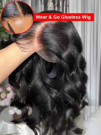 40 42 Inch 250% Wear And Go Glueless Wigs Body Wave Human Hair Wigs 13x4 13X6 Wet And Wavy HD Lace Frontal Wigs For Women Pre Plucked Pre Cut 5x5 HD Body Wave Lace Closure Wigs Human Hair For Women Headband Glueless Human Hair Wig Wear To Go Natural Black