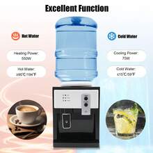 Rainaut Countertop Hot+Cold Drinking Machine Top Loading Water Cooler Dispenser For Homes, Offices, Student Dormitories, Etc - US B Type Plug(110-127V) - View 2