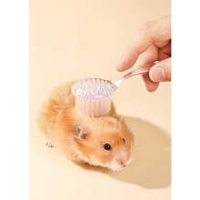 4 Packs Hamster Brush - Small Animal Bath Brush With Lid Soft Cleansing Brush Massage Combs For Hedgehog Guinea Pig Rabbit Chinchilla Ferret Small Animal Grooming Tool Cleaning Supplies - Multicolor - View 3