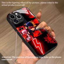 La funda de teléfono con espejo y diseño de coche clásico rojo también funciona como espejo y es compatible con  17,  16 Pro Max,  15 Pro Max,  13 y  12. Fabricada en TPU, ofrece protección contra golpes y caídas. Un regalo perfecto para amantes de los coches, familiares, amigos, ocasiones especiales y celebraciones. - Negro - Ver 5