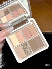 Bảng phấn mắt HOLD LIVE Butterfly Soft Eyeshadow Palette H02 Classic Light Nude Earthy Tones - H02 - Xem 2