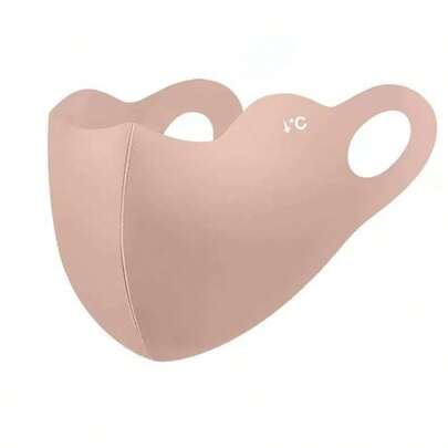 1 Stück dünne atmungsaktive 3D Gesichtsmaske, Schutz vor Sonne & Wind, Ohrschlaufen Design, Unisex Größe