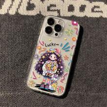 Cute girl For  glxy A56 55 54 36 35 26 25 23 16 15 14 06 05 NOTE20 10 S25 24 23   22 21 20 10 FE PLUS ULTRA Thin and transparent soft case for phone, with a   bare phone feel - TKK - Concha espacial transparente - DXLGEYChica linda - Ver 1