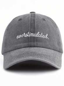 1顶刺绣水洗棒球帽，女士遮阳帽，男女通用，卡车帽，沙滩帽，男女钓鱼帽，灰色，男女皆宜，适合派对、趣味高尔夫、乡村、生日、复古场合佩戴，适合春、夏、秋、冬四季，也是送给朋友的节日礼物。 - 棒球帽 - 查看 3