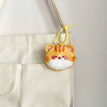 1pcs  1pcs  Cute Kitten Coin Purse, Cartoon Furry And Cute Cat Key Bag Pendant, Mini Bluetooth Headset Coin Storage Bag, Portable Small Items Pendant Bag - 彩色 - 查看 10