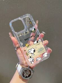 SNOOPY This Cartoon Anime  Airbag Phone Case Is Made Of Anti-Drop Tpu Material And Can Be Given As A Holiday Gift. It Is Suitable For Apple Phones, And The New Model Is Suitable For IPhone13/14/15/16/17Pro Max Phones - Nhiều màu - Xem 4