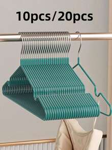 20pcs Non-Slip Hangers, Valentine's Day Gift, Adult Non-Slip Hangers, Black Non-Slip Hangers, Bedroom Supplies, Storage Supplies, Suitable For Bedroom And Wardrobe - Easy Hanging, Space-Saving Design, Suitable For Spring, Summer, Autumn And Winter Clothes, Can Hang Tops And Pants, Minimalist Style - Multicolor - View 5