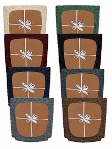 1pc Solid Color Elastic Jacquard Diamond Chair Seat Cover With Cord, Modern Design, Classic Minimalist, Dust & Stain Resistant, Suitable For Living Room, Bedroom, Study, Chair Decor - Multicolor - View 4