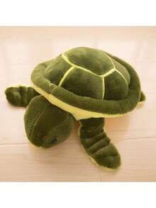 大眼睛海龟毛绒玩偶，柔软舒适的海龟填充枕头，是动物爱好者的可爱圣诞伴侣，也是节日装饰和派对场合的理想礼物，适合送给家人、朋友…… - 彩色 - 查看 1