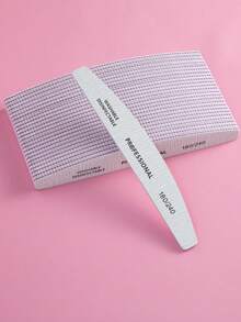 5支装专业新月形指甲锉，180/240目，适用于美甲沙龙指甲抛光块、指甲锉、砂纸板、美甲用品、美甲工具、美甲艺术工具、指甲、美甲工具、美甲延长工具 - 淺灰色 - 查看 4