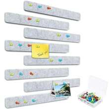 Self-Adhesive Bulletin Board Strips With Push Pins, Suitable For Wall, Felt, Cork Board, Can Stick Notes, Back To School Supplies, Winter Supplies, Thanksgiving, Christmas, Saudi National Day, Birthday, Holiday, New Year, Valentine's Day, Gifts For Boyfriend/Girlfriend, Adults