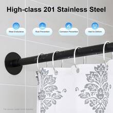 RainWeel Aste per tenda da doccia - nero - Visualizzare 5