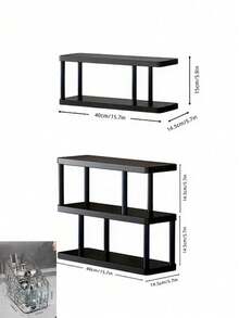 Tủ đựng mỹ phẩm 3 tầng hoặc 2 tầng, dung tích lớn, thích hợp để đựng sản phẩm chăm sóc da và nước hoa, được sắp xếp theo từng loại nước hoa, chăm sóc da và mỹ phẩm. Cấu trúc gỗ màu đen chắc chắn phù hợp với mọi phong cách trang trí, hoàn hảo cho phòng tắm, bàn trang điểm và nhiều nơi khác. Thích hợp làm kệ trưng bày, trang trí phòng, hộp đựng đồ, phòng tắm, hộp lưu trữ, hộp đựng trang sức, phụ kiện phòng giặt, hộp đựng mỹ phẩm, vách ngăn ngăn kéo, kệ phòng tắm, hộp sắp xếp, hộp đựng mỹ phẩm, kệ đựng nước hoa, trang trí phòng trang điểm. - màu đen - Xem 10