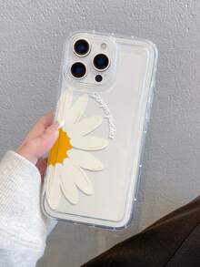 花朵图案半透明气垫防摔手机壳，TPU材质，可作为节日礼物赠送，兼容苹果iPhone XS/XS Max/XR/11/12/13/14/15/16 Pro/17 Air/Pro Max/14/15/16 Plus，男女通用，三星手机壳 - 彩色 - 查看 7