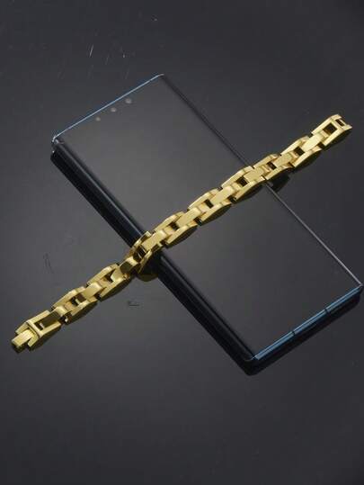 One Piece 22.0cm长不锈钢316L手表链设计手链，男士2026派对礼物