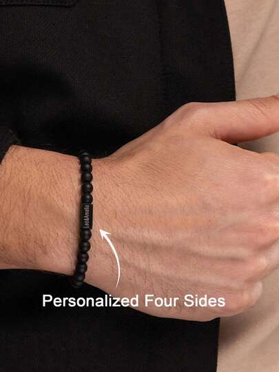 Customized Multi-Brand Bracelets, Can Add 1-4 Names For Personalized Bracelets, Including Children's Name Bracelets, Couples' Name Bracelets, Customized Stainless Steel Adjustable Pendant Bracelets, Customized Gold Brand Jewelry Couples' Memorial Gifts, Birthday Gifts, Fashionable Styles Suitable For Autumn, Retro, Unisex, Minimalist, Casual, Occasions, Customizable Personalized Designs