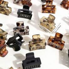 15/20/30 buc mini cleme de păr în formă de floare, cleme mici de culoare cafea, cleme cu breton, accesorii de păr (20 buc o mărime) gheare de păr pentru femei vară - Multicolor - Vizualizare 5