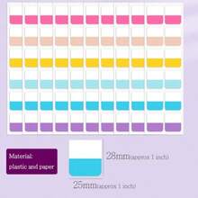360 PCS 1 Inch Colored Book Sticky Index Tabs Self Adhesive Repositionable Page Tabs For Textbooks Notebooks Planners File Classification 18 Colors 1" Wide - 18 Colors - View 2