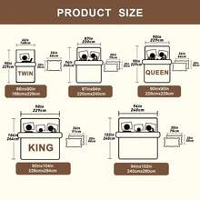 2/3件套床上用品（1条被子+1/2个枕套），数码几何花卉印花，柔软舒适，时尚清新，适合酒店、卧室、宿舍，四季皆宜。 - 黑色 - 查看 7
