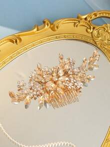 1pc Women's Luxury Style Faux Pearls , Crystals & Rhinestone Decor Hair Comb, Perfect For Bridal Updo Royal Boho Tiaras, Head Accessories, Party, Hair Accessories For Women, Headpiece, Side Comb, Wedding, Bridesmaid, Mother's Day - Nhiều màu - Xem 18