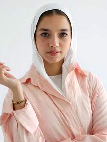 1件装女士经典纯色头巾，预缝制三角围巾，可环绕颈部，可调节头巾，柔软舒适的粘胶面料，适合搭配头巾服饰、日常穿着、运动、瑜伽 - 多色 - 查看 11