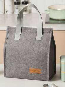Bolsa de almuerzo aislada de gran capacidad, bolsa de almuerzo portátil tipo bolso para el trabajo, estilo vertical - Multicolor - Ver 6