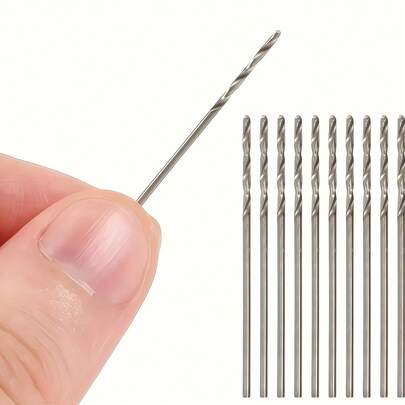 这款 25 件套电钻配件套装包含 0.5-3 毫米螺旋钻头和 25 个微型钻头（不含电钻本身），以及一个高速钢圆柄麻花钻，适用于对金属、木材和塑料手镯进行精密钻孔。