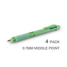 4 Color Ballpoint Pens 0.7 Mm Fine Point 4 Colors In One Multi Color Pen For Journaling Planner Note Taking Organizing 4 Pack - Pastel 4 Pack - View 4