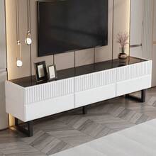 Television Stands & Entertainment Centers - Black + White + MDF + Particle Board - View 8