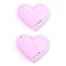 2pcs/Pack 5.5cm Big Heart Shaped Pendant, DIY Jewelry Making Accessory For Phone Chain, Keychain, Necklace - Large Heart Pendant - View 13