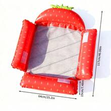 1pc Inflatable Floating Lounge Chair, Adult Summer Pool And Beach Party Floating Mat, Summer Gift, Suitable For Pool Floating, Relaxation And Entertainment, Beach Essential - Multicolor - View 10