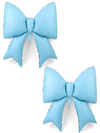 1/5pcs, Large Bow Balloons - Elegant Party Balloon Decor, Glossy Red For Birthday, Valentine's Day, Wedding, Engagement - For Backdrop Photos, Table Centerpieces, Dining Table Decor - Party Decoration Balloons, Delicate Bow, Smooth Texture, Valentine's