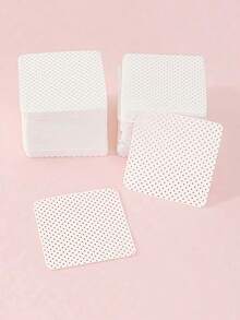 200pcs White Cleaning Cotton Pads, Eyelash Extension Glue Wipes, Glue Cleaning Cotton Pads, Nail Polish Remover Pads, Eyelash Extension Tools, Suitable For Eyelash Extension - White - View 5