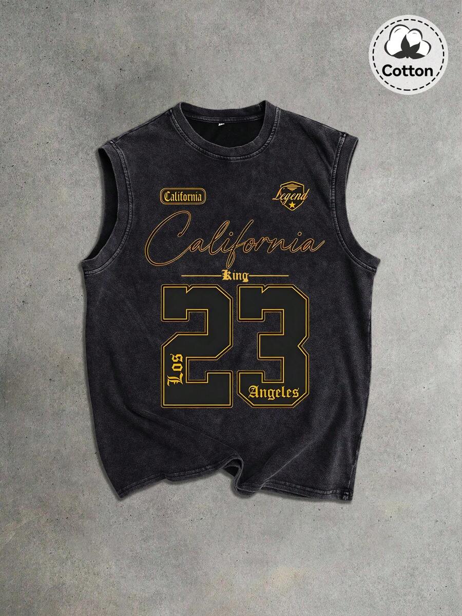 Áo tank top nam Hemo, chất liệu co giãn nhẹ, cổ tròn, không tay, kiểu dáng thể thao, phù hợp mặc hàng ngày. - màu đen - Xem 1