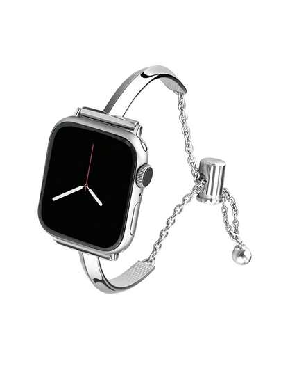 1pc Slim T-Strap Metal Band Bracelet Compatible With Apple Watch Band 38/40/41/42/44/45/46/49mm Compatible With Series Ultra/Se/10/9/8/7/6/5/4/3/2/1