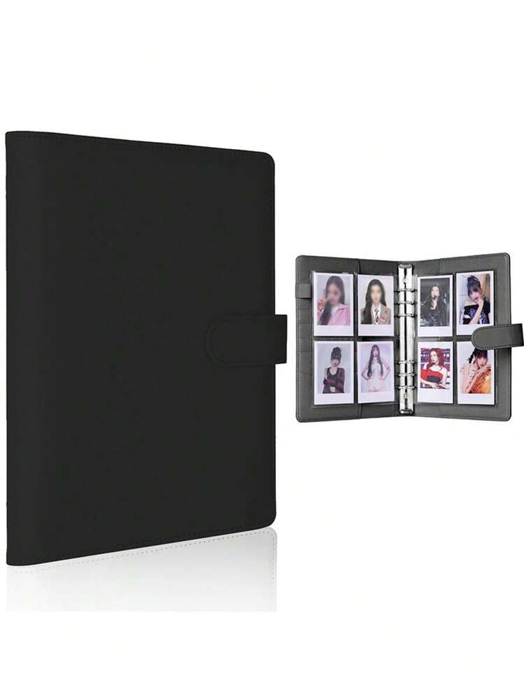 1 Set Premium Multi-Function A5 Photo Card Storage Album, Minimalist Album Design, Compact Durable Organizer, PU Loose-Leaf Notebook Cover, Suitable For Daily Planning And Notes, Office Supplies, Ticket And Card Collection Album - Multicolor - View 6
