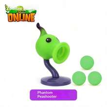 8-10cm High Quality PVC Anime Figure Model Toy, Pea Shooter, Gift Toy - Black - View 7