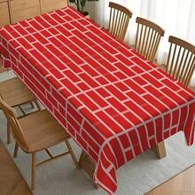 1pc Masonry Wall Background Stone Wall Scene Setting Tablecloth, Brick Panel Wallpaper Curtain Door Removable Brick 2D Flat Tablecloth, Photo Prop, Suitable For Four-Season Party Events, Polyester Material - Multicolor - View 9